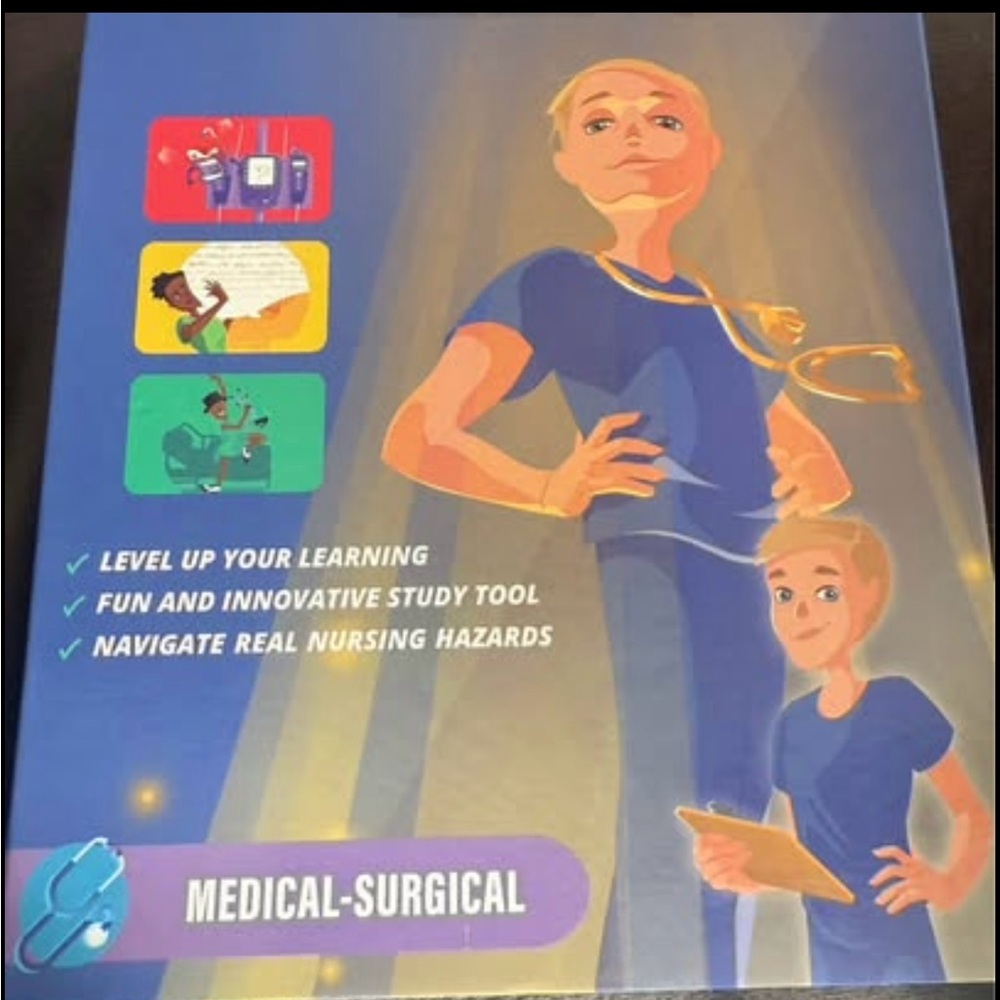 Level up rn nurse squad Medical-Surgical flash card game